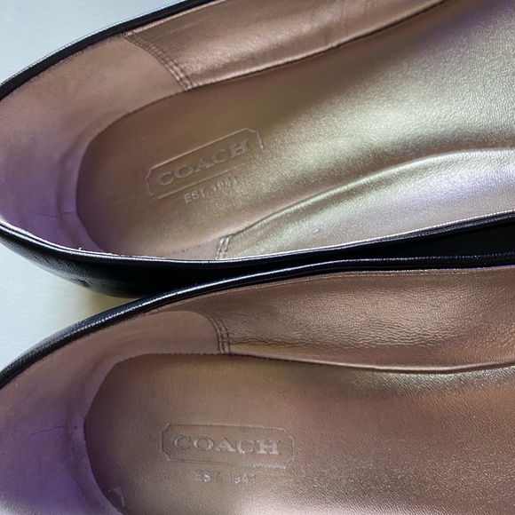 Coach Black Flats with Silver Accent - Picture 5 of 7